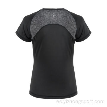 Camiseta para mujer de corte seco que absorbe la humedad